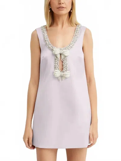 Sofie The Label Bow & Tell Mini Dress In Pink