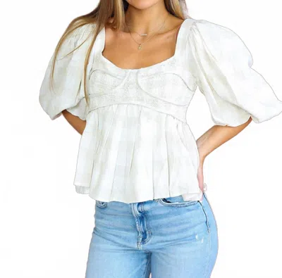 Sofie The Label Breathless Natural Blouse In White