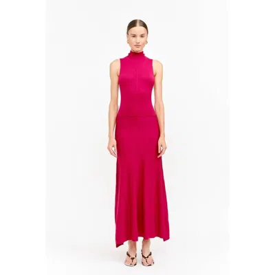 Sofie The Label Capri Maxi Dress In Red In Pink