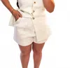 Sofie The Label Carefree Linen Shorts In White In White