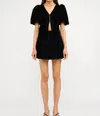 Sofie The Label Carmine Velvet Blouse In Black In Black