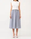 Sofie The Label Charlotte Dress In Blue Stripe In Blue