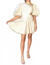 Sofie The Label Claire Mini Dress In Natural In White