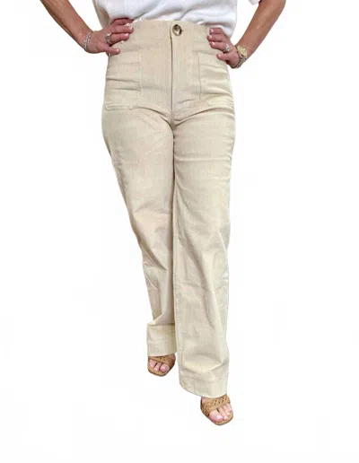 Sofie The Label Dani High Rise Pants In Natural In Neutral