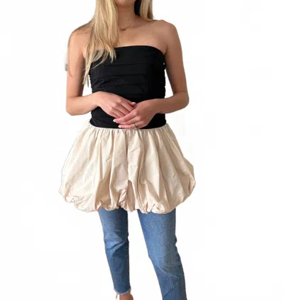 Sofie The Label Ella Longline Peplum Sleeveless Top In Black