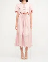 Sofie The Label Embroidered Skirt In Pink In Pink