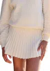 Sofie The Label Gabrielle Knit Skirt In Cream In White