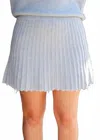 Sofie The Label Gabrielle Knit Skirt In Sky Blue In Blue