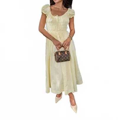 Sofie The Label Golden Hour Midi Dress In Yellow