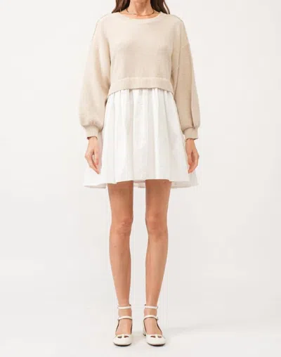 Sofie The Label Isabella Dress In Natural In White