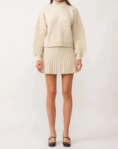 Sofie The Label Knit Mini Skirt In Cream