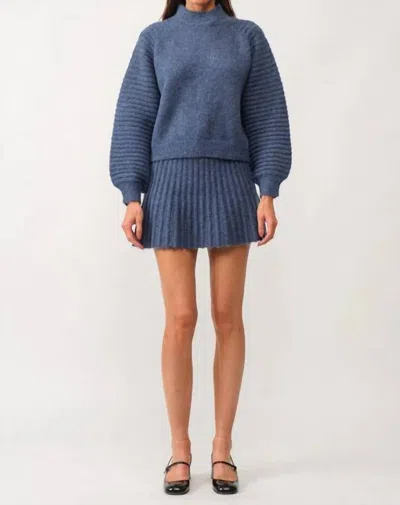 Sofie The Label Knit Mini Skirt In Navy
