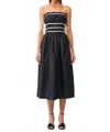 Sofie The Label Lena Midi Dress In Black In Black