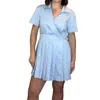 Sofie The Label Lola Romper In Blue In Blue
