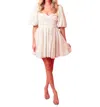 Sofie The Label Luisa Mini Dress In Natural Multi In Pink