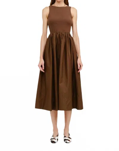 Sofie The Label Lyon Midi Dress In Brown