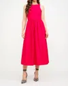 Sofie The Label Lyon Midi Tank Dress In Red In Red