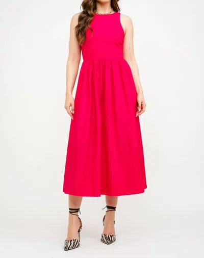 Sofie The Label Lyon Midi Tank Dress In Red
