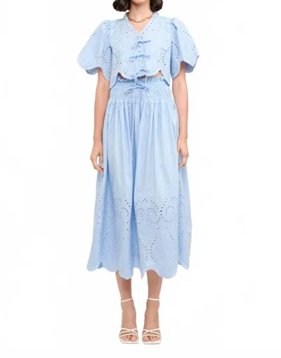 Sofie The Label Margot Blouse In Baby Blue