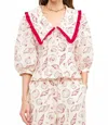 Sofie The Label Matilda Blouse In Seashell In Multi