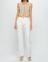 Sofie The Label Mindy Cargo Pant In White In White