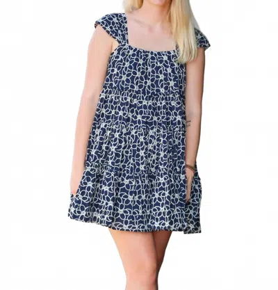 Sofie The Label Minos Eyelet Mini Dress In Navy