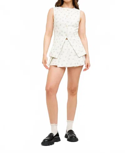 Sofie The Label Nyla Sleeveless Top In Natural In White