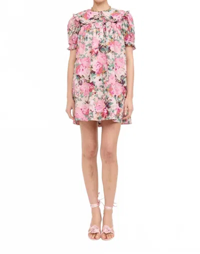 Sofie The Label Oliver Mini Dress In Floral In Purple