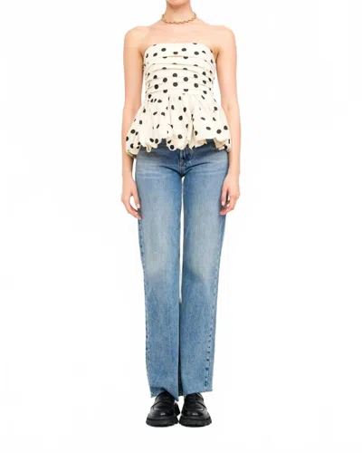 Sofie The Label Paige Off Shoulder Blouse In Natural In Neutral