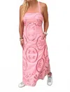 Sofie The Label Palermo Midi Dress In Coral In Pink