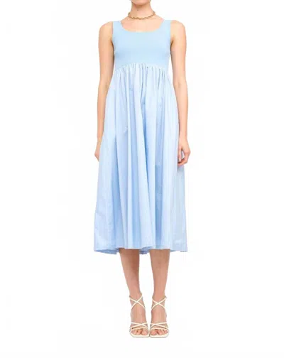 Sofie The Label Pisces Combo Midi Dress In Blue