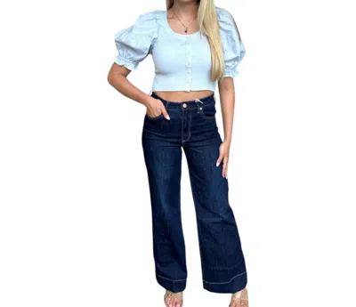 Sofie The Label Puff Sleeve Kora Blouse In Powder Blue