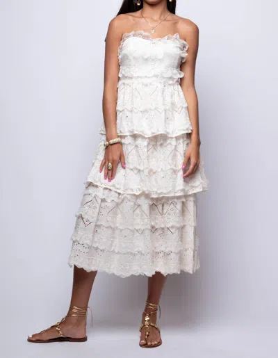 Sofie The Label Rumi Midi Dress In Off White