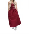 Sofie The Label Sadie Midi Dress In Red In Brown
