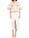 Sofie The Label Saint Malo Top In Peach In Pink