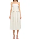 Sofie The Label Silvia Midi Dress In Yellow In Neutral