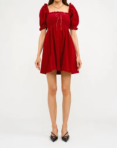 Sofie The Label The Emery Mini Dress In Red