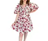 Sofie The Label The Josefine Dress In Red Multi In Multi