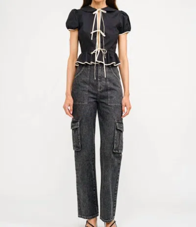 Sofie The Label The Paulina Blouse Top In Black
