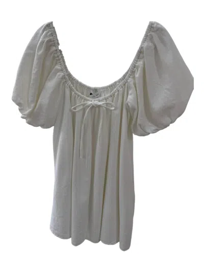 Sofie The Label Women's Jennie Mini Dress In Off White Denim