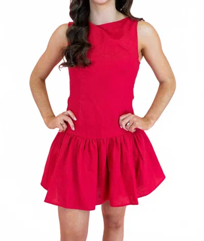 Sofie The Label Women's Sleeveless Mini Dress In Red