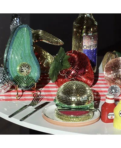 Sofiest Designs Disco Burger In Gold/green/dark Red