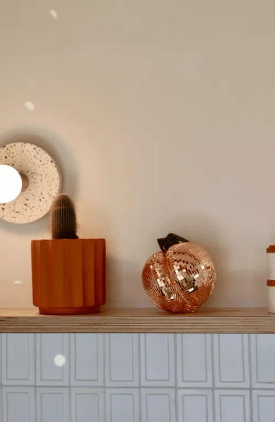 Sofiest Designs Disco Gold Base Globe In Silver