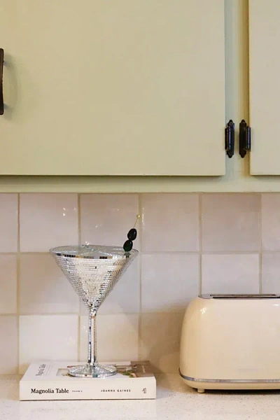 Sofiest Designs Disco Martini Glass In Silver At Urban Outfitters