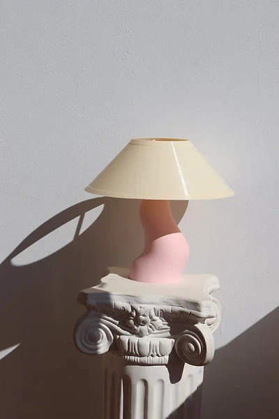 Sofiest Designs Mojo Mushroom Table Lamp In Shade: Pale Peach Base: Bubblegum Pink At Urban Outfitters