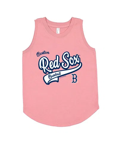 Soft As A Grape Kids' Big Girls Pink Boston Red Sox Tank Top