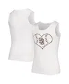 Soft As A Grape Girls Youth  White San Diego Padres Team Tank Top In White