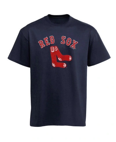 Soft As A Grape Kids' Boston Red Sox Big Boys Cooperstown T-shirt In Navy