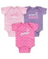 Soft As A Grape Girls Infant  Pink, Purple Washington Nationals 3-pack Rookie Bodysuit Set In Pink,purple