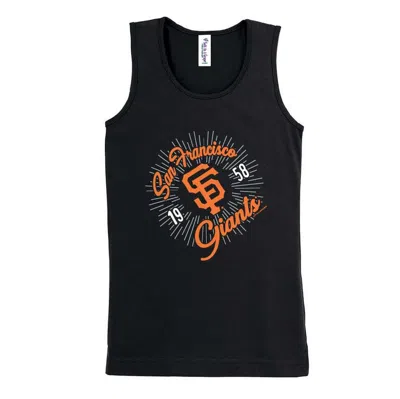 Soft As A Grape Kids' Girls Youth  Black San Francisco Giants Tank Top